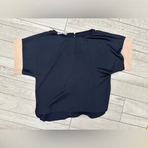 Zara Colorblock Kimono‎ Sleeve Blouse S Small